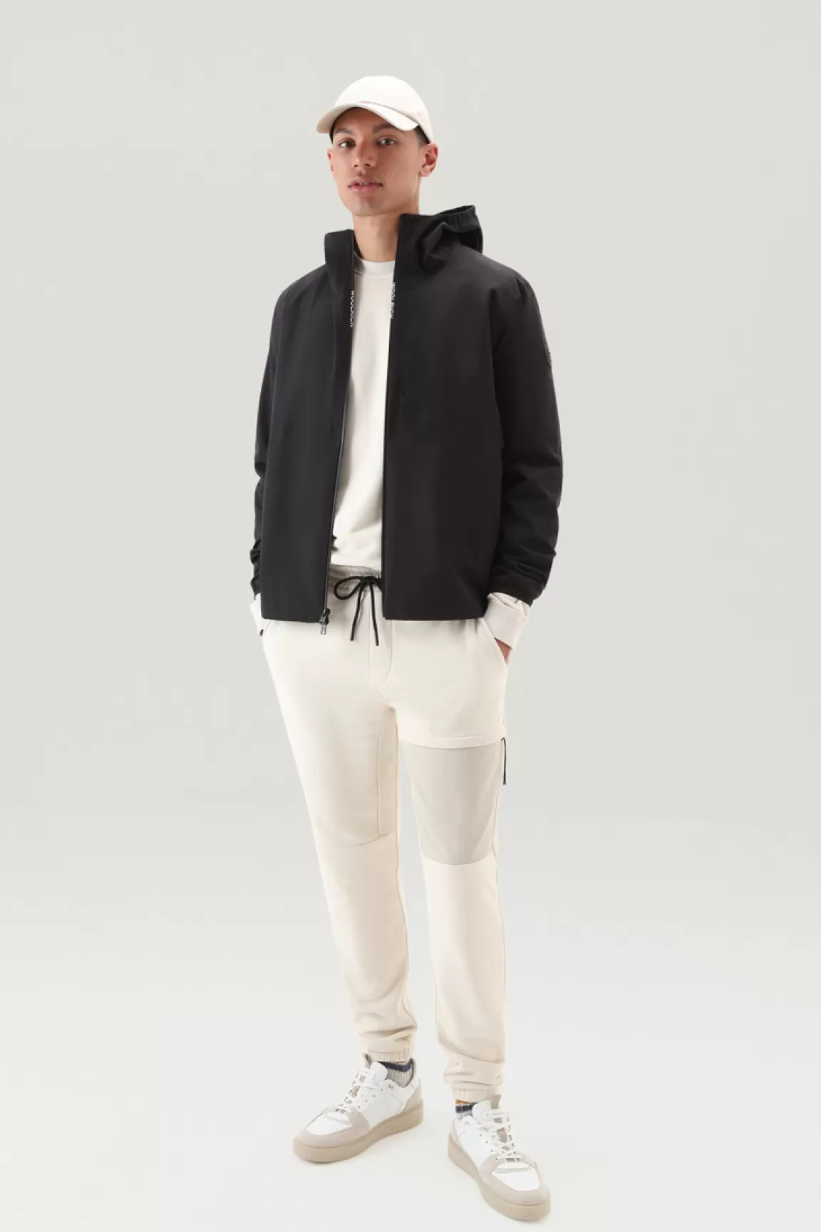 Woolrich Waterdicht Pacific-jack Met Capuchon Black Outlet
