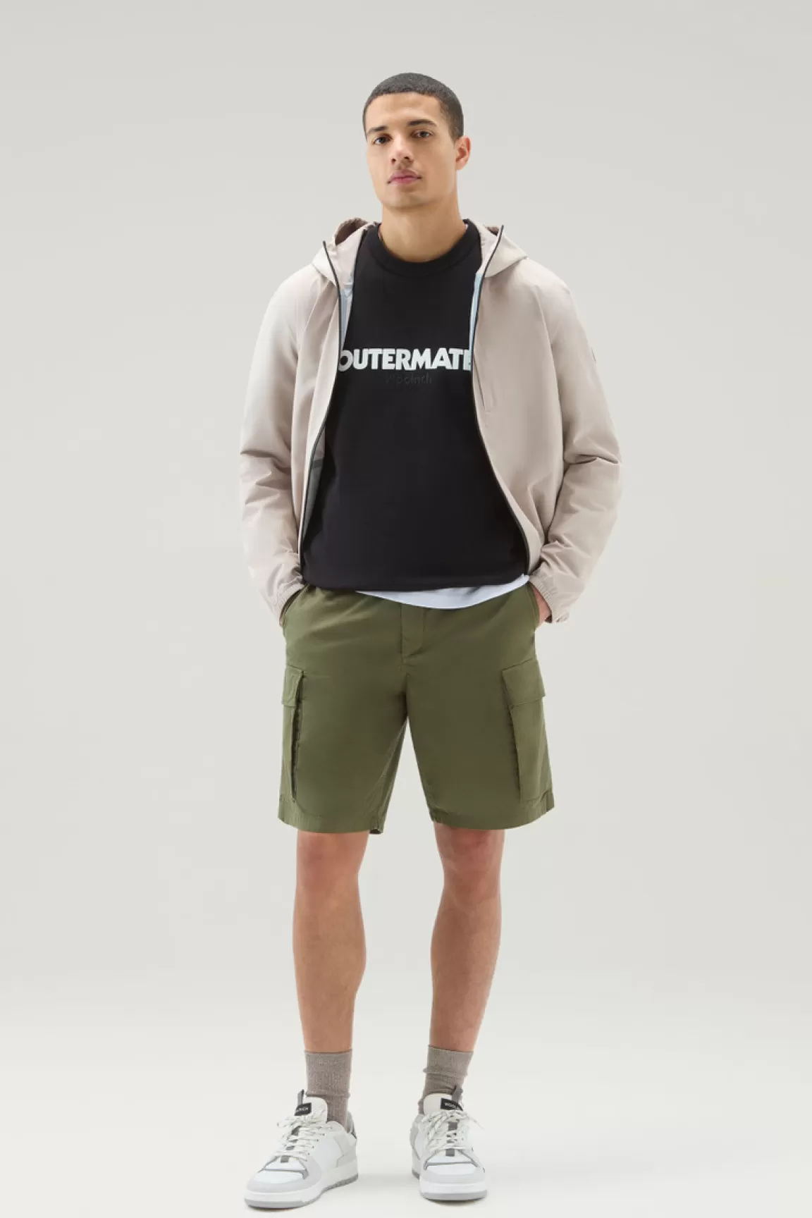 Woolrich Zuiver Katoenen Sweater Met Ronde Hals En Reliëfprint Black Sale